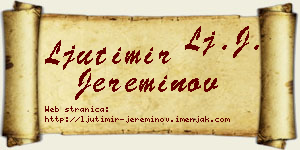 Ljutimir Jereminov vizit kartica